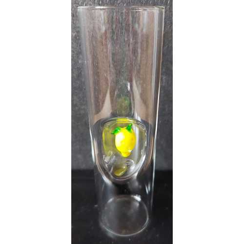 Limoncello Glas mit Zitrone - Medium - 75 ml - CasaNapoli