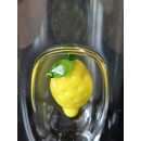 Limoncello Glas mit Zitrone - Medium - 75 ml - CasaNapoli