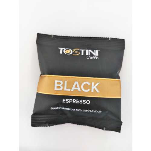Black Espresso - Gusto morbido - 60% Arabica und 40% Robusta - Cialde - Pads - 150 Stück - Tostini Caffe