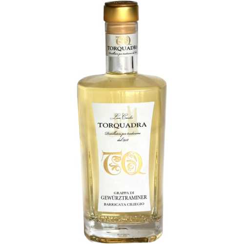 Grappa Gewürztraminer Barricata Ciliego TQ - 2 Jahre alt -  0,7 Liter - 40 vol. - Torquadra