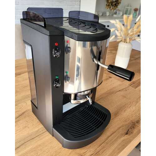 Pinocchio C new - Schwarz-Edelstahl - Tassengestell aus Plexiglas - Kaffee - Spinel