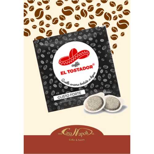 Forte - 10% Arabica und 90% Robusta - Holzröstung - Cialde - Pads - 150 Stück - El Tostador Caffe