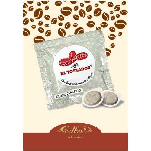 Classico - 30% Arabica und 70% Robusta - Holzröstung - Cialde - Pads - 10 Stück - El Tostador Caffe