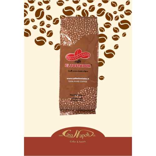 Intenso - 100% Robusta - Holzröstung - Kaffee in Bohnen - 1 Kilogramm - El Tostador Caffe