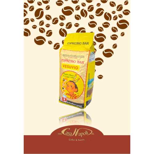 Vesuvio - 55% Arabica und 45% Robusta - Kaffee in Bohnen - 1 Kilogramm - Passalacqua Caffe