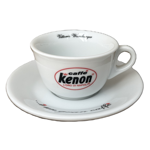 Cappuccino Tasse mit Unterteller von Kenon - Caffe Centro Brasil