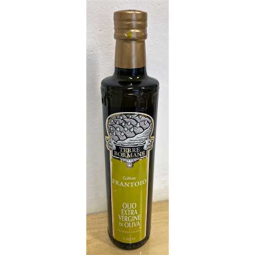 Frantoio - Extra Natives Olivenöl - 0,5 Liter - Oliven-Öl - Terre Bormane Frisch (3 Monate seit Herstellung)