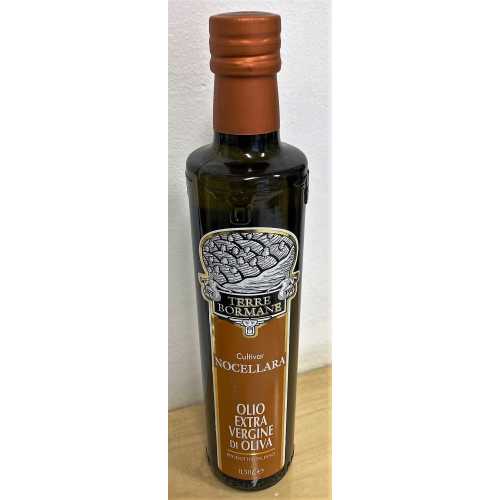 Nocellara - Extra Natives Olivenöl - 0,5 Liter - Oliven-Öl - Terre Bormane Frisch (3 Monate seit Herstellung)