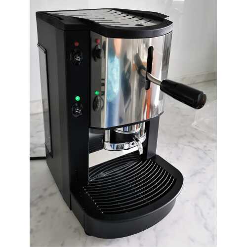 Pinocchio CV new - Schwarz-Edelstahl - Tassengestell aus Plexiglas - Kaffee - Spinel