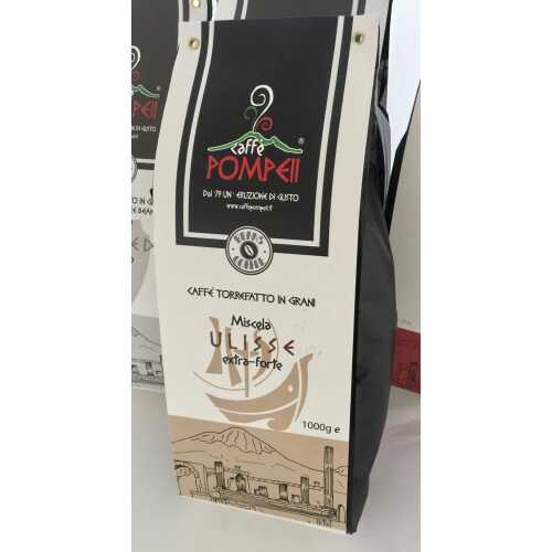 Ulisse 100% Robusta - Kaffee in Bohnen - 1 Kilogramm - Pompeii Caffe - MHD 23-09-2023