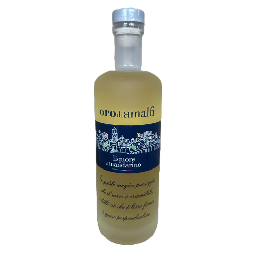 Mandarinen Likör aus Amalfi - Mandarino - 0,5 Liter - 30 vol. - Flasche: Downtown saturiert - LOro di Amalfi