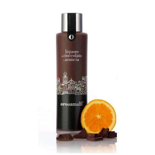 Schokoladenlik&ouml;r mit Orange - Cioccolato e Arancia - 0,5 Liter - 18 vol. - Flasche: Thai - LOro di Amalfi