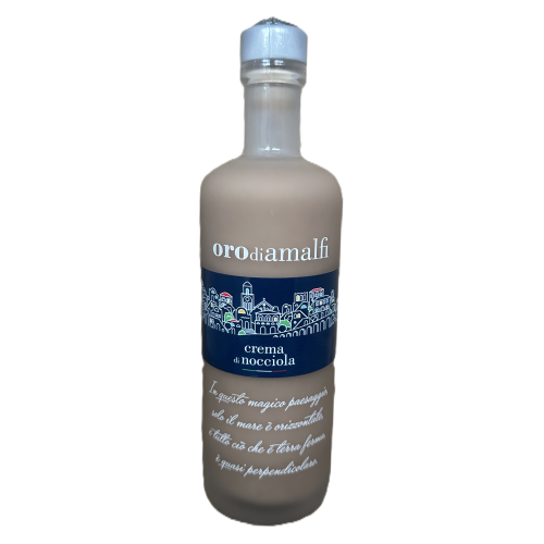 Haselnuss Creme aus Amalfi - Crema di Nocciola - 0,5 Liter - 17 vol. - Flasche: Downtown saturiert - LOro di Amalfi