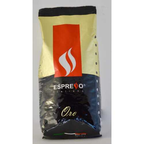 Gold (Oro) - Delizioso - 60% Arabica und 40% Robusta - Kaffee in Bohnen - 1 Kilogramm - Espresso Caffe - MHD 28-03-2023