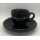 Espresso Tasse mit Unterteller schwarz von Parana - Parana srl
