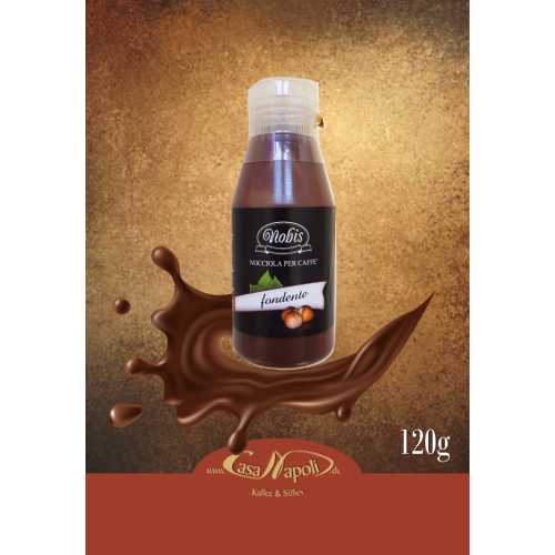 Zartbitterschokolade als Kaffee-Dressing - Fondente - 120 gr - Topping - Nobis Nocciola - MHD 31-01-2020