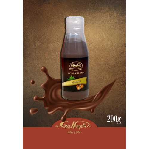 Haselnuss-Schokolade Classica als Kaffee-Zusatz - Nocciola Classica - 200 gr - Topping - Nobis Nocciola - MHD 31-05-2020