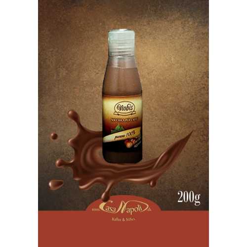 Schokoladen-Haselnuss-Püree als Kaffeezusatz - Purea di Nocciola - 200 gr - Topping - Nobis Nocciola - MHD 31-12-2020