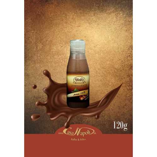 Schokoladen-Haselnuss-Püree als Kaffeezusatz - Purea di Nocciola - 120 gr - Topping - Nobis Nocciola - MHD 31-12-2020