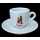 Espresso Tasse mit Unterteller - Barbera Caffe