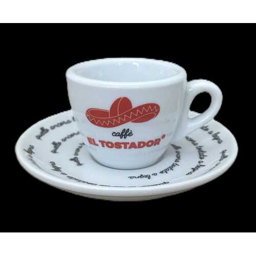 Espresso Tasse mit Unterteller - El Tostador Caffe