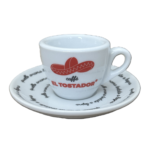 Espresso Tasse mit Unterteller - El Tostador Caffe