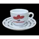 Espresso Tasse mit Unterteller - El Tostador Caffe