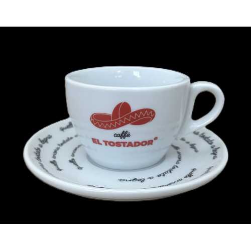 Cappuccino Tasse mit Unterteller - El Tostador Caffe