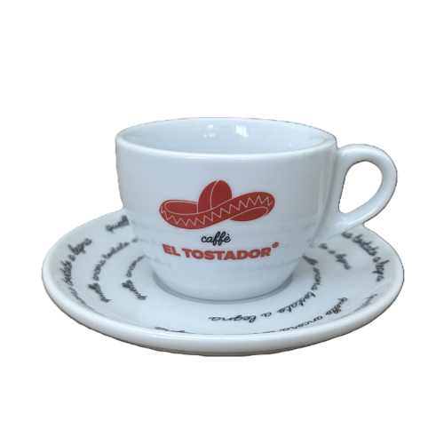 Cappuccino Tasse mit Unterteller - El Tostador Caffe