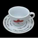 Cappuccino Tasse mit Unterteller - El Tostador Caffe