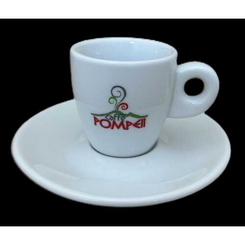 Espresso Tasse mit Unterteller - Pompeii Caffe