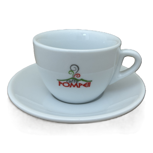 Cappuccino Tasse mit Unterteller - Pompeii Caffe