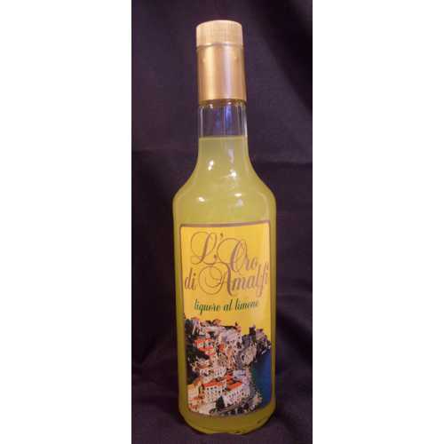 Limoncello aus Amalfi - 0,7 Liter - 35 vol. - Flasche: Cristal - LOro di Amalfi