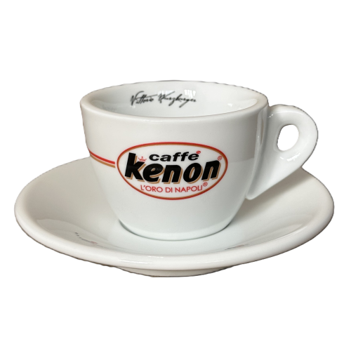Cappuccino Tasse mit Unterteller von Kenon - Caffe Centro Brasil