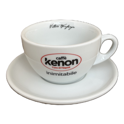 Cappuccino Tasse mit Unterteller von Kenon - Caffe Centro Brasil