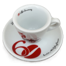 Espresso Tasse mit Unterteller von Caffen - Sonderedition 60 Jahre