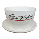 Zuckertasse mit Unterteller von Kenon - Caffe Centro Brasil