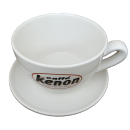 Zuckertasse mit Unterteller von Kenon - Caffe Centro Brasil