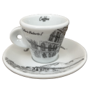 Espresso Tasse mit Unterteller von Caffen - Galleria Umberto I