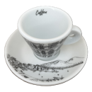 Espresso Tasse mit Unterteller von Caffen - Galleria Umberto I