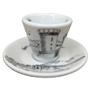 Espresso Tasse mit Unterteller von Caffen - Maschio Angioino
