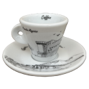 Espresso Tasse mit Unterteller von Caffen - Maschio Angioino