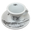 Espresso Tasse mit Unterteller von Caffen - Maschio Angioino