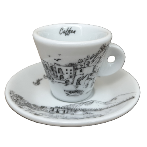 Espresso Tasse mit Unterteller von Caffen - Palazzo Donn`Anna