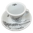 Espresso Tasse mit Unterteller von Caffen - Palazzo Donn`Anna