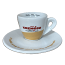 Espresso Tasse mit Unterteller - Kremoso Caffe
