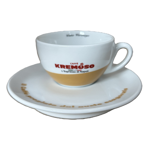 Cappuccino Tasse mit Unterteller von Kremoso - Kremoso Caffe