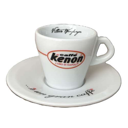 Espresso Tasse mit Unterteller von Kenon - Caffe Centro Brasil
