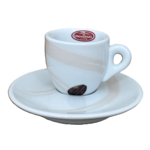 Espresso Tasse mit Unterteller - Universal Caffe