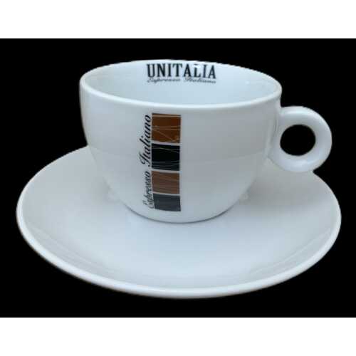 Cappuccino Tasse mit Unterteller von Unitalia - Universal Caffe